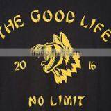 2017 High Quality Fashion Mens Good Life Wolf Tee OEM Service 60% Cotton 40% Modal Hand Wash Cold Custom Bulk Tshirt thumbnail-2
