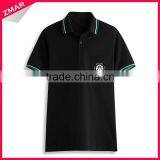 High Quality Pocket Design Custom Collar Combination Free Sample Cotton Golf Polo Shirt thumbnail-1