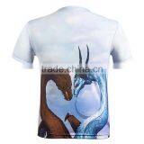 Round Neck 95% Polyester 5% Spandex t Shirts for Sublimation Printing thumbnail-3
