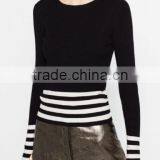 EY0886S New Design 2016 Women Fashion Stripe Pullover Sweater thumbnail-1