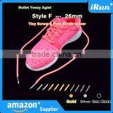 Metal Bullet Aglets Shoe Laces Tips DIY Screw On Replacement With Free Screwdriver - 26 mm Cylinder Shoelace Aglet - 3 Colours thumbnail-1