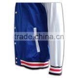China Manufacture High Quality Fashion Blue Baseball Hooded Sweatshirts thumbnail-5