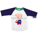 Wholesale Boutique Baby Clothes Little Boys Printed Pig Design Funny T-shirt thumbnail-1