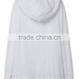 2017 New Arrivals Woman Plain White Hooded Cardigan Sweaters With Best Price thumbnail-3