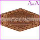 Custom Personalized Metal Logo Genuine Leather Label/leather Patch and Tags for Garment thumbnail-2