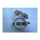 Worm-drive Stainless Steel Hose Clamps 0.65mm Thickness for Fixing Pipe