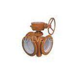 3 Inch Electric Flanged Butterfly Valve / 3 Way Butterfly Valve For Gas , 150LB - 1500LB thumbnail-1