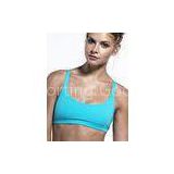 Blue Womens Yoga Clothes Bra Tops and Pants breathable , All Sizes