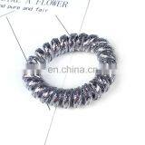 Customize Shiny Telephone Wire Hair Elastic Bands Bracelets thumbnail-5