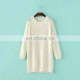 Women Loose Fit Long Sweater Pullover Round Collar Design For Ladies thumbnail-5