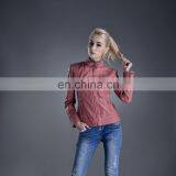 Latest Fashion Wholesale Cheap Women Fashion pu Leather Jacket thumbnail-2