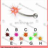 Charming Cute Silicone Eyebrow Barbell Body Piercing Jewlery thumbnail-1