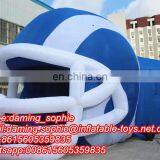 Inflatable Combo Helmet Sports Tunnel Tent, Inflatable Sports Tunnel Advertising Tent