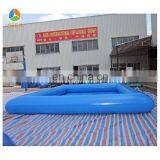 Blue square human balloon inflatable swimming pool