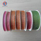 Wholesale Christmas Gift Wrap Decoration Woven Silk Glitter Metallic Ribbon thumbnail-3