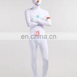 White Snow Man Lycra Full Body Party Dress Second Skin Suit Female thumbnail-5