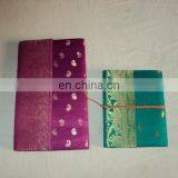 SAREE COVERED PAPER NOTEBOOKS SET OF 3 PCS SET thumbnail-2