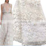 New Design Custom 3d Lace Fabric for Wedding Dress/ladies Dress thumbnail-1