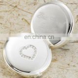 Personalized Silver Plated Sweetheart Compact