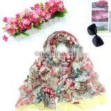 Fashion African Muslim Scarf Head Hijab Printed Scarf Dubai