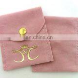 Simple but Luxury Feature and Accept Custom Order Jewelry Gift Pouch With Button Lock thumbnail-6