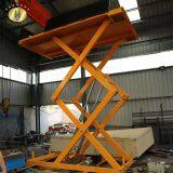 7LSJG Shandong SevenLift 3 Ton One Floor Stationary Manual Hydraulic Electric Scissor Cargo Goods Lift Platform Used thumbnail-5