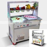 Fried Ice Cream Machine 304 Stainless Steel Flat Pan Fried Ice Cream Maker Thailand Rolled Fried Ice Cream Machine