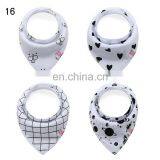 Customized Pattern Printing Eco-friendly 100% Cotton Durable Baby Bandana Drool Bibs Organic Baby Bib Bandana thumbnail-5