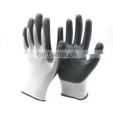 Cheapest Anti Slip Smooth Nitrile Coated Gloves Nitrile Construction Work Gloves Oil Resistant Industry Gloves For Asphalt thumbnail-2