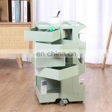 Tool Cabinet Trolley Rotating Grocery Cabinet Ins Good Quality Nice Look Rotating Cabinet Trolley thumbnail-4