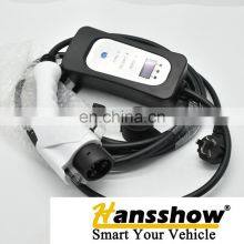 Portable Type 2 EV Charging 16A 32A 40A EU Connectors Plug With Control Box 5M Cable EV Charger USA thumbnail-2