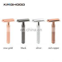 Cnc Metal Double Edge Safety Razor Shave Black Men Luxury Reusable Razor thumbnail-5