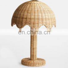 Unique High Quality Wicker and Rattan Table Lamp Design Pair of Night Lamps Best Price Vietnam Manufacturer thumbnail-3