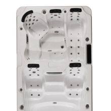 Large Endless Swimming Pool Acrylic Massage Outdoor Whirlpool SPA Hot Tub With Small Balboa Control System thumbnail-3