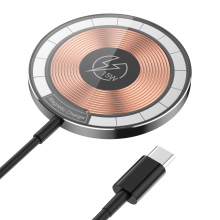 Factory Custom Transparent Charger Pad for Iphone 14 13 Magnet Charging Built in 1.5M Cable Fast Magnetic Wireless Chargers thumbnail-1