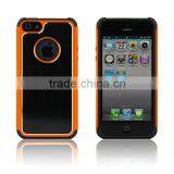 Hybrid Hard Case Rugged Rubber Armor Hybrid Aluminum and TPU Hard Case for IPhone 4/4S, IPhone 5/5S thumbnail-1