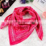 plain style 80*80cm 100%cotton printed square scarf,cotton tudung head wear, big hankerchief