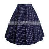 Women's Flower Print Flared Skater Retro Style Swing Pinup Rockabilly Vintage Skirt thumbnail-4