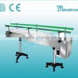Beautiful Design 3-30m Tempered Glass Chain Belt Conveyor Table/adjustable Height Belt Conveyor/ Nylon Belt Conveyor thumbnail-2