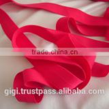 Polyester Fold Over Elastic / High Quality Fold Over Elastic for Bra ..