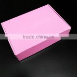 Hot sale pink recycle printed folding corrugated shoe box