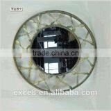 Shabby Chic Brass Round Wall Mirror for Home Decor