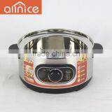 New Design Stainless Steel Lid Electric Steamer,inner Pot,outer Shell Cylinder Rice Cooker thumbnail-6