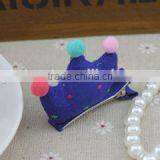 Wholesale Manufacturer Lovely Girls Hair Clips With the Cute Crown thumbnail-1