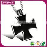 Innovative Products 2016 Mens Black Cross Advertising Necklace