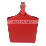 Leather Leather Leather Basket Basket Storage Basket Leather Hand Basket PU Gift Basket Pseudoderm Food Basket thumbnail-2