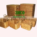 2015 New Product Water Hyacinth Hamper for Home Decoration and Furniture