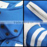 Newest Style Men and Women Pure Color Sweethearts Outfit Baseball Uniform Cardigan Add Wool Fleece Jacket thumbnail-6