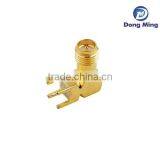 RP-SMA Female Jack Right Angle Panel Mount for PCB