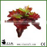 Faux Ruffle Sedum Succulent Leaves in Plum for Hanging Glass Sphere thumbnail-1